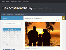 Tablet Screenshot of biblescriptureoftheday.com